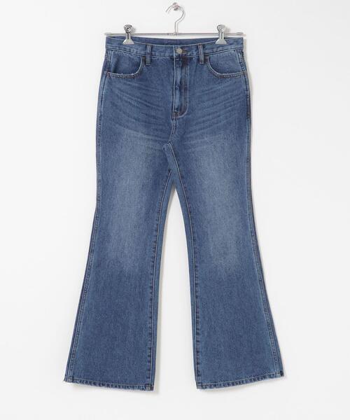 SENSE OF PLACE by URBAN RESEARCH(センスオブプレイスバイアーバンリサーチ)の「セミフレアデニム(デニムパンツ・レディース・ワンウォッシュ/インディゴブルー・MEDIUM/SMALL)」の22枚目の写真