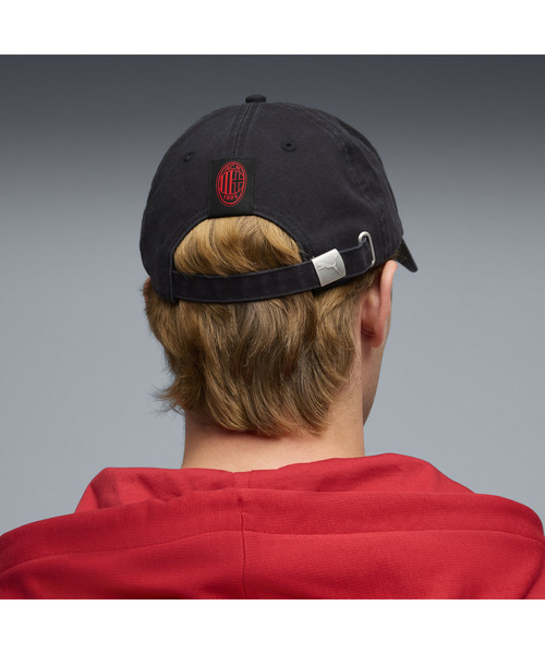 PUMA(プーマ)の「PUMA プーマ ユニセックス ACミラン カルチャー キャップ(キャップ・メンズ・グリーン系その他/ブラック×レッド・フリー)」の3枚目の写真