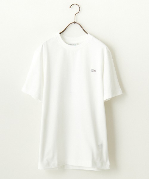 LACOSTE（ラコステ）の「[LACOSTE/ラコステ] ワンポイントロゴ クルーネックTシャツ（Tシャツ/カットソー・レディース・ネイビー/ブラック/ホワイト/グレー・3/2/5/4/6）」の17枚目の写真