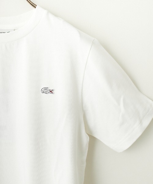 LACOSTE（ラコステ）の「[LACOSTE/ラコステ] ワンポイントロゴ クルーネックTシャツ（Tシャツ/カットソー・レディース・ネイビー/ブラック/ホワイト/グレー・3/2/5/4/6）」の19枚目の写真
