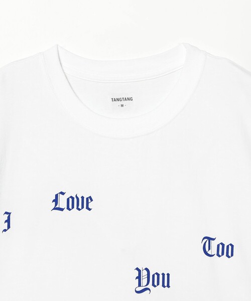 TANGTANG(タンタン)の「TANGTANG / SCATTERED LOVE(Tシャツ/カットソー・メンズ・ホワイト・MEDIUM/X-LARGE/LARGE)」の4枚目の写真