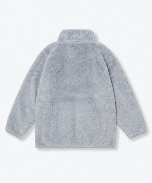 MUSINSA STANDARD KIDS（ムシンサスタンダードキッズ）の「シャギーフリースジップアップジャケット[ブルーグレー]（ブルゾン・レディース・その他・110/100）」の5枚目の写真