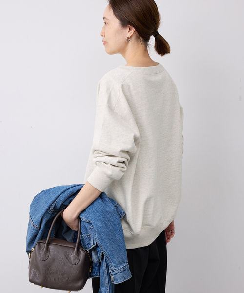 SLOBE IENA(スローブイエナ)の「《WEB限定/追加》フロッキープリントオーバースウェット(スウェット・レディース・ホワイト・FREE)」の12枚目の写真