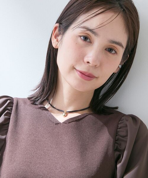 INDIVI（インディヴィ）の「【長さ調整自由】2連コード ドロップトップネックレス（ネックレス・レディース・シルバー/ゴールド・00）」の6枚目の写真