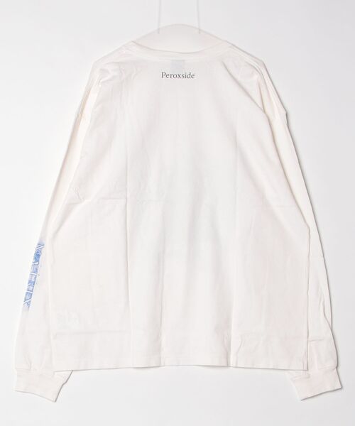 Children of the discordance（チルドレン オブ ザ ディスコ-ダンス）の「PEROXSIDE / MATRIX LS TEE A / PERCS-003（Tシャツ/カットソー・メンズ・ホワイト/ブラック・1/2/3）」の3枚目の写真