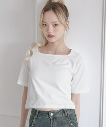 MSGirl（エムエスジーガール）の「骨格3タイプ別半袖コットンTシャツ　ストレート/ウェーブ/ナチュラル（Tシャツ/カットソー）」