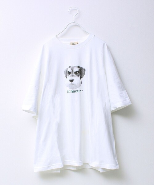 GLOSTER（グロスター）の「【シリーズ累計人気】DOG＆CAT プリントTシャツ（Tシャツ/カットソー・メンズ・ホワイト系その他/ホワイト系その他6/ホワイト系その他3/ホワイト系その他2/ホワイト系その他5/ホワイト系その他4・S/L/M）」の3枚目の写真