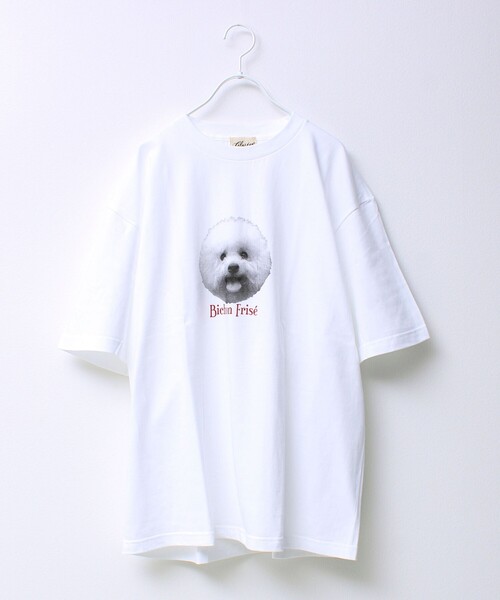 GLOSTER（グロスター）の「【シリーズ累計人気】DOG＆CAT プリントTシャツ（Tシャツ/カットソー・メンズ・ホワイト系その他/ホワイト系その他6/ホワイト系その他3/ホワイト系その他2/ホワイト系その他5/ホワイト系その他4・S/L/M）」の5枚目の写真