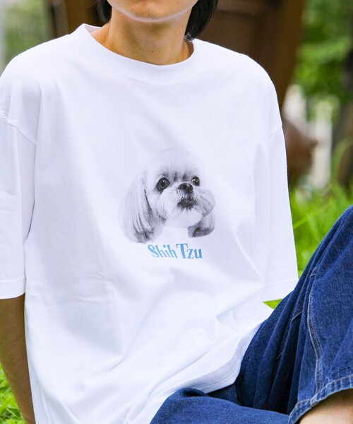 GLOSTER（グロスター）の「【シリーズ累計人気】DOG＆CAT プリントTシャツ（Tシャツ/カットソー・メンズ・ホワイト系その他/ホワイト系その他6/ホワイト系その他3/ホワイト系その他2/ホワイト系その他5/ホワイト系その他4・S/L/M）」の15枚目の写真