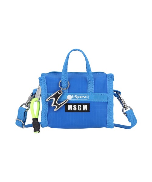 【キヨコ】新品！正規品 MSGM ロゴ ショルダーポシェット MSGM｜エムエスジーエムのショルダーバッグ（ブルー・ネイビー/青色系
