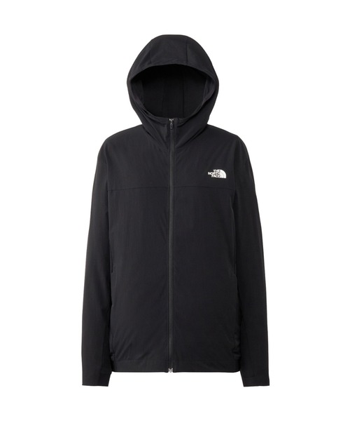 THE NORTH FACE(ザノースフェイス)の「ザ ノース フェイス THE NORTH FACE Flexible Hoodie フレキシブルフーディ(ナイロンジャケット・レディース・ブラック/バイオレット・M/XL/L)」の2枚目の写真