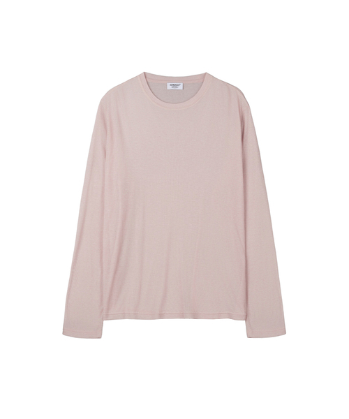 MELLOTORY(メロートリー)の「シースルーリップTシャツ (3色)(Tシャツ/カットソー・レディース・グレー/ホワイト/ライトピンク・FREE)」の3枚目の写真