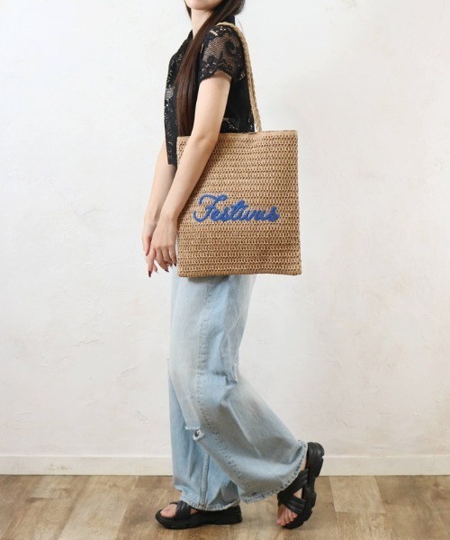 Per sist ence(パーシエンス)の「雑材サガラ刺繍フラットトート(トートバッグ・レディース・グレー/ベージュ/グレイッシュベージュ/ライトベージュ・ONE SIZE)」の6枚目の写真