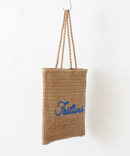 Per sist ence(パーシエンス)の「雑材サガラ刺繍フラットトート(トートバッグ・レディース・グレー/ベージュ/グレイッシュベージュ/ライトベージュ・ONE SIZE)」の7枚目の写真