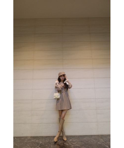 MISTREASS(ミストレアス)の「Lace cuffs jacket dress(テーラードジャケット・レディース・グレー/モカ・FREE)」の16枚目の写真