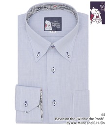 TOKYO SHIRTS | 【くまのプーさん】形態安定ノンアイロン ボタンダウン 長袖ビジネスワイシャツ(ビジネスシャツ)