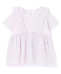 petit main LIEN（プティマインリアン）の「【親子リンク】チュールフリルチュニック（Tシャツ/カットソー）」