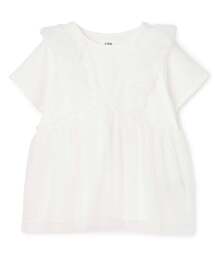 petit main LIEN（プティマインリアン）の「【親子リンク】チュールフリルチュニック（Tシャツ/カットソー）」