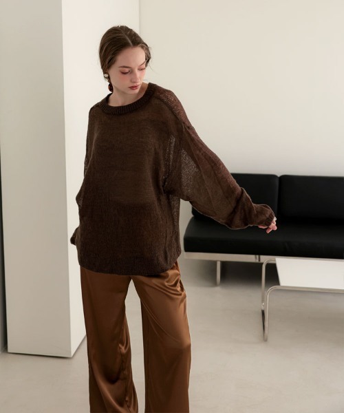 DONOBAN(ドノバン)の「マットサテンイージーパンツ(その他パンツ・レディース・ホワイト/ピンク/ブラウン・ONE SIZE)」の14枚目の写真