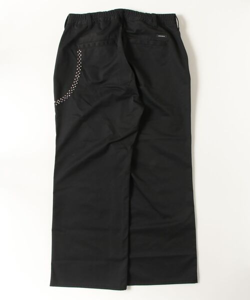 ADAM PATEK(アダムパテック)の「【ADAMPATEK/アダムパテック】studded T/C twill flare wide trouser/スタッズ付きTCツイルワイドトラウザー(チノパンツ・レディース・ベージュ/ブラック・2/1)」の10枚目の写真