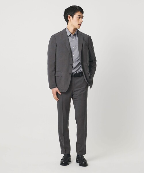 UNITED ARROWS（ユナイテッドアローズ）の「ウールルック ノープリーツ テーパード パンツ UA COZY　ウォッシャブル　ヨコストレッチ（スラックス・メンズ・ダークグレー/モカ・XXL/L/M/XL/S/XXXL）」の19枚目の写真