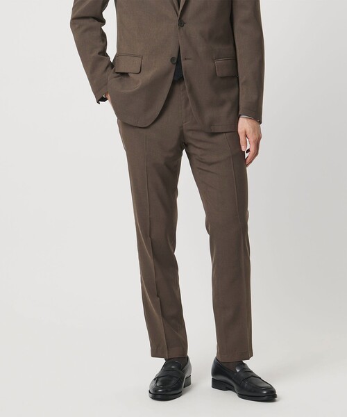 UNITED ARROWS（ユナイテッドアローズ）の「ウールルック ノープリーツ テーパード パンツ UA COZY　ウォッシャブル　ヨコストレッチ（スラックス・メンズ・ダークグレー/モカ・XXL/L/M/XL/S/XXXL）」の20枚目の写真