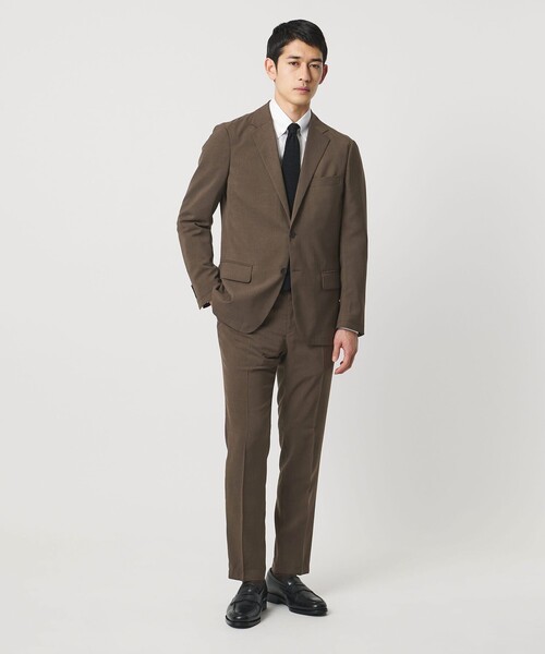 UNITED ARROWS（ユナイテッドアローズ）の「ウールルック ノープリーツ テーパード パンツ UA COZY　ウォッシャブル　ヨコストレッチ（スラックス・メンズ・ダークグレー/モカ・XXL/L/M/XL/S/XXXL）」の22枚目の写真