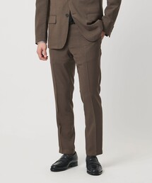 UNITED ARROWS | ウールルック ノープリーツ テーパード パンツ UA COZY　ウォッシャブル　ヨコストレッチ(スラックス)