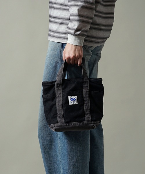 MADDEN(メデン)の「【MADDEN】12oz キャンバス ミニトート MDPM-03(トートバッグ・メンズ・サックスブルー/ブラック×グレー/キナリ/ピンク・ONE SIZE)」の3枚目の写真