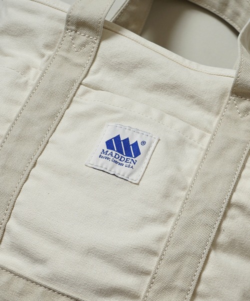 MADDEN(メデン)の「【MADDEN】12oz キャンバス ミニトート MDPM-03(トートバッグ・メンズ・サックスブルー/ブラック×グレー/キナリ/ピンク・ONE SIZE)」の8枚目の写真