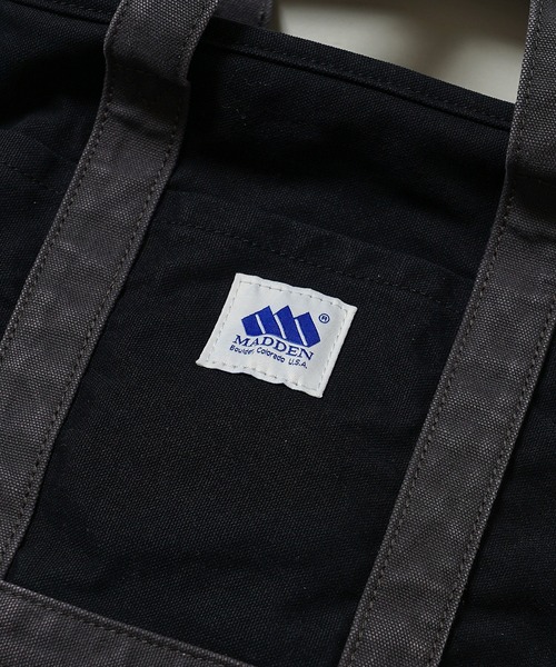MADDEN(メデン)の「【MADDEN】12oz キャンバス ミニトート MDPM-03(トートバッグ・メンズ・サックスブルー/ブラック×グレー/キナリ/ピンク・ONE SIZE)」の9枚目の写真