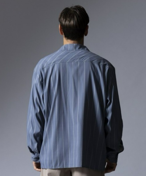 ROARK REVIVAL(ロアークリバイバル)の「【ROARK】"VERTICAL STRIPE" BLESS UP L/S(シャツ/ブラウス・メンズ・グレー・MEDIUM/X-LARGE/LARGE)」の5枚目の写真