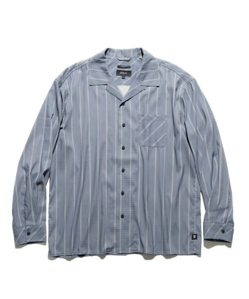 ROARK REVIVAL(ロアークリバイバル)の「【ROARK】"VERTICAL STRIPE" BLESS UP L/S(シャツ/ブラウス・メンズ・グレー・MEDIUM/X-LARGE/LARGE)」の6枚目の写真