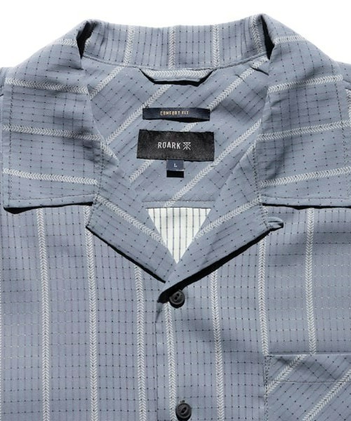 ROARK REVIVAL(ロアークリバイバル)の「【ROARK】"VERTICAL STRIPE" BLESS UP L/S(シャツ/ブラウス・メンズ・グレー・MEDIUM/X-LARGE/LARGE)」の8枚目の写真