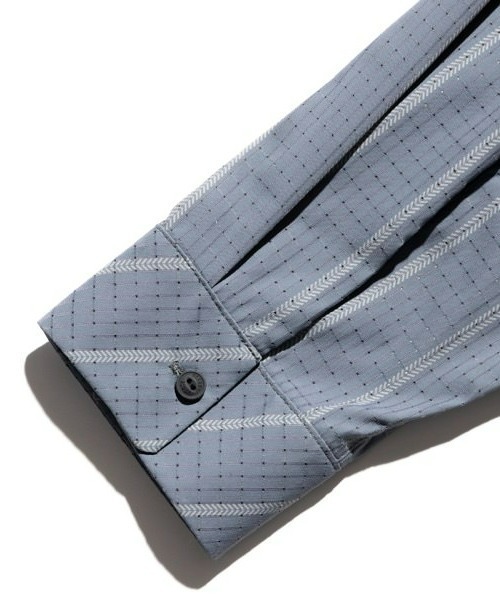 ROARK REVIVAL(ロアークリバイバル)の「【ROARK】"VERTICAL STRIPE" BLESS UP L/S(シャツ/ブラウス・メンズ・グレー・MEDIUM/X-LARGE/LARGE)」の9枚目の写真