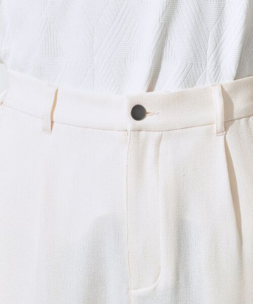 THE SHOP TK (ザ ショップ ティーケー )の「パナマメッシュ ワイドイージーパンツ 洗濯機OK/セットアップ可(その他パンツ・メンズ・アイボリー・02/03)」の5枚目の写真