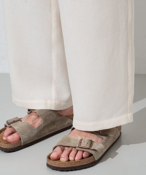 THE SHOP TK (ザ ショップ ティーケー )の「パナマメッシュ ワイドイージーパンツ 洗濯機OK/セットアップ可(その他パンツ・メンズ・アイボリー・02/03)」の2枚目の写真