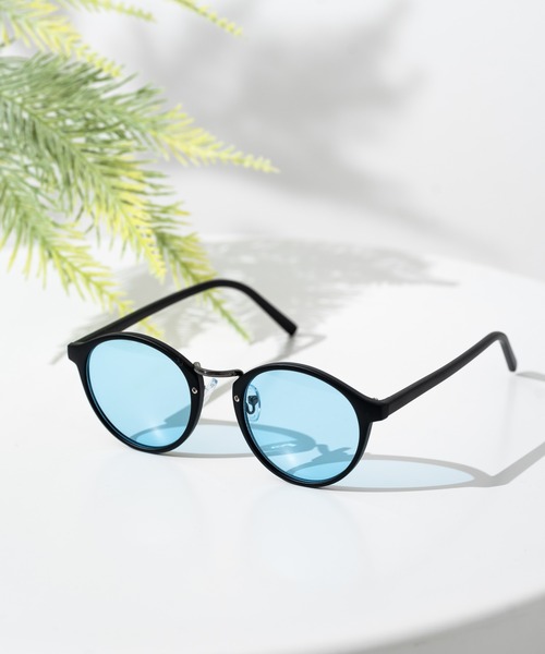 Rocky Monroe(ロッキーモンロー)の「細フレーム ボストンカラーレンズサングラス/伊達メガネ(サングラス・メンズ・B/F/E/D/C/N/M/L/K/Q/O/J/H/A/P/I/G・FREE)」の12枚目の写真