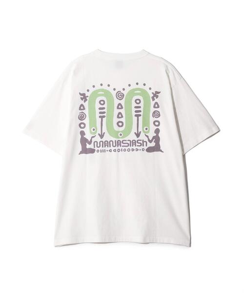MANASTASH(マナスタッシュ)の「MANASTASH/マナスタッシュ/PUMICE TEE SYMBOL(Tシャツ/カットソー・メンズ・ブラック/ライトグリーン/ホワイト・S/L/M/XL)」の1枚目の写真