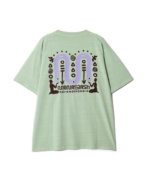 MANASTASH(マナスタッシュ)の「MANASTASH/マナスタッシュ/PUMICE TEE SYMBOL(Tシャツ/カットソー・メンズ・ブラック/ライトグリーン/ホワイト・S/L/M/XL)」の3枚目の写真