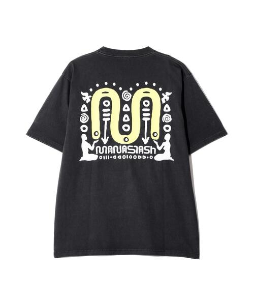 MANASTASH(マナスタッシュ)の「MANASTASH/マナスタッシュ/PUMICE TEE SYMBOL(Tシャツ/カットソー・メンズ・ブラック/ライトグリーン/ホワイト・S/L/M/XL)」の2枚目の写真
