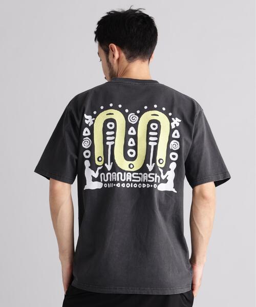 MANASTASH(マナスタッシュ)の「MANASTASH/マナスタッシュ/PUMICE TEE SYMBOL(Tシャツ/カットソー・メンズ・ブラック/ライトグリーン/ホワイト・S/L/M/XL)」の5枚目の写真