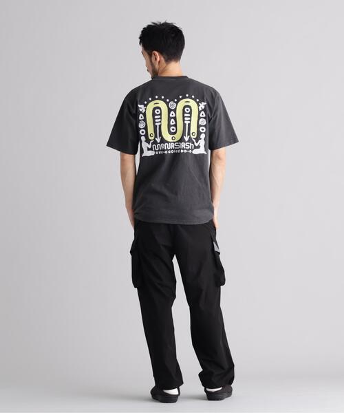 MANASTASH(マナスタッシュ)の「MANASTASH/マナスタッシュ/PUMICE TEE SYMBOL(Tシャツ/カットソー・メンズ・ブラック/ライトグリーン/ホワイト・S/L/M/XL)」の7枚目の写真