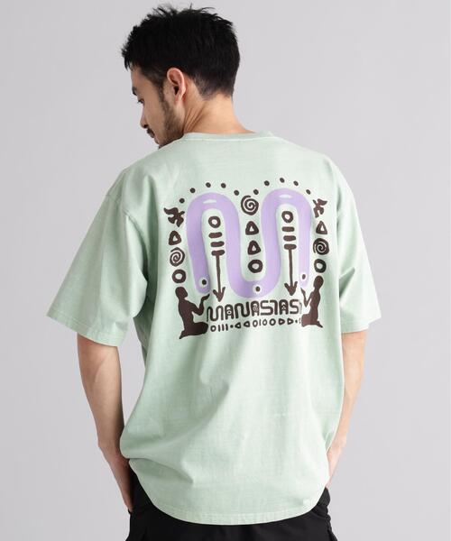 MANASTASH(マナスタッシュ)の「MANASTASH/マナスタッシュ/PUMICE TEE SYMBOL(Tシャツ/カットソー・メンズ・ブラック/ライトグリーン/ホワイト・S/L/M/XL)」の16枚目の写真