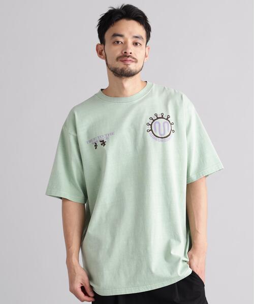 MANASTASH(マナスタッシュ)の「MANASTASH/マナスタッシュ/PUMICE TEE SYMBOL(Tシャツ/カットソー・メンズ・ブラック/ライトグリーン/ホワイト・S/L/M/XL)」の17枚目の写真