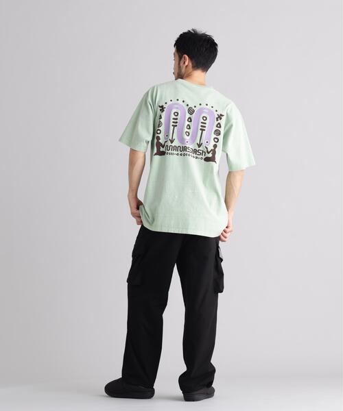 MANASTASH(マナスタッシュ)の「MANASTASH/マナスタッシュ/PUMICE TEE SYMBOL(Tシャツ/カットソー・メンズ・ブラック/ライトグリーン/ホワイト・S/L/M/XL)」の18枚目の写真