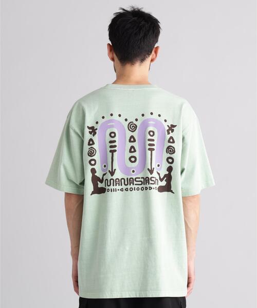 MANASTASH(マナスタッシュ)の「MANASTASH/マナスタッシュ/PUMICE TEE SYMBOL(Tシャツ/カットソー・メンズ・ブラック/ライトグリーン/ホワイト・S/L/M/XL)」の21枚目の写真