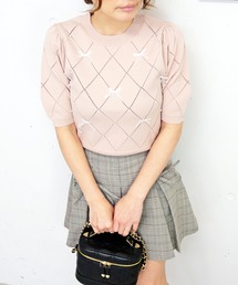 FUN（ファン）の「リボンパールニット（ニット/セーター）」