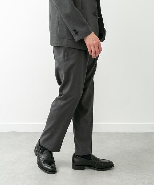 URBAN RESEARCH DOORS(アーバンリサーチドアーズ)の「LIFE STYLE TAILOR リネンライクコンフォータブル1タックパンツ(スーツパンツ・メンズ・グレー/ブラウン系その他/ブルー系その他・MEDIUM/X-LARGE/SMALL/LARGE)」の1枚目の写真