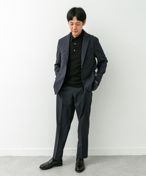 URBAN RESEARCH DOORS(アーバンリサーチドアーズ)の「LIFE STYLE TAILOR リネンライクコンフォータブル1タックパンツ(スーツパンツ・メンズ・グレー/ブラウン系その他/ブルー系その他・MEDIUM/X-LARGE/SMALL/LARGE)」の7枚目の写真